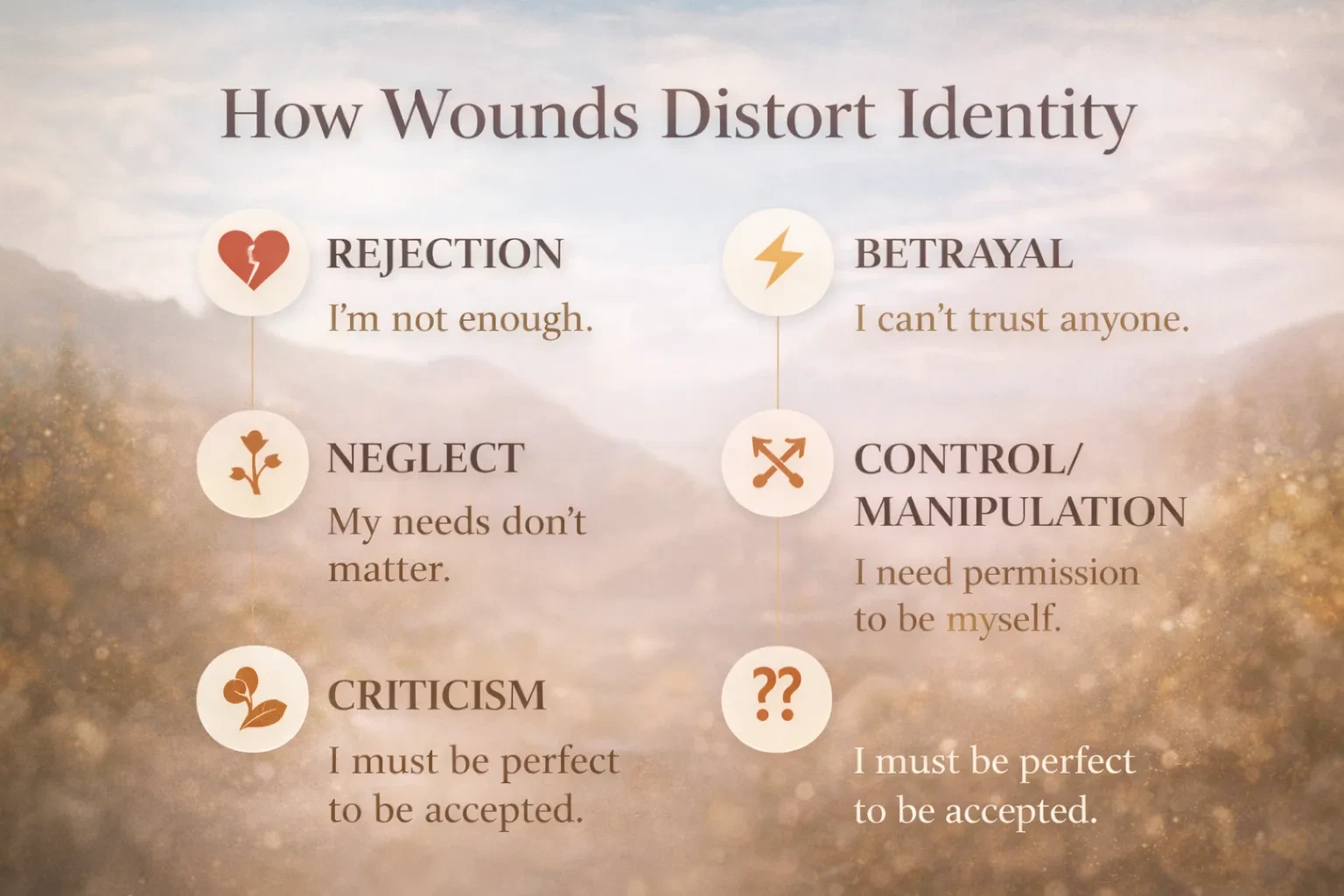 How Wounds Distort Identity lesson poster
