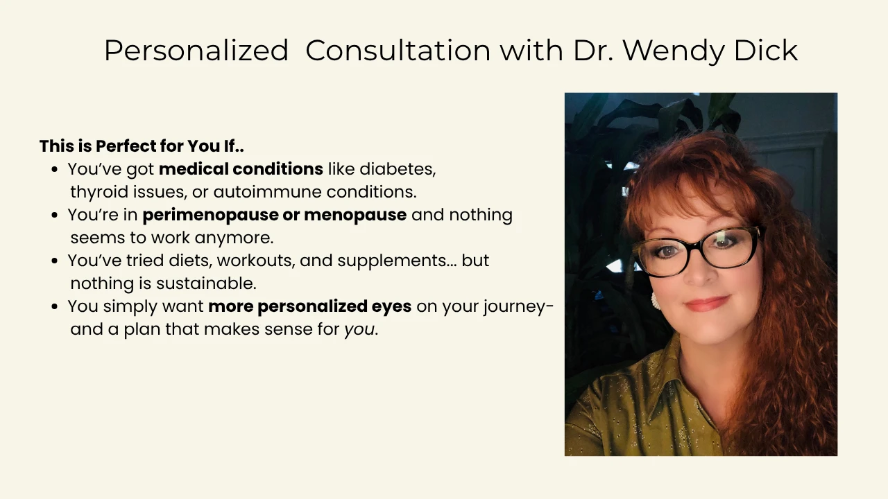 Personalized Consultation with Dr Wendy lesson poster