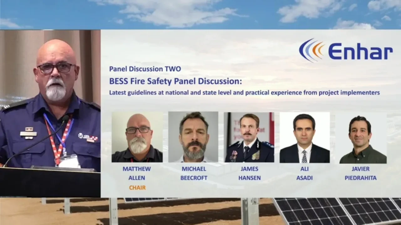 Part 2 - Fire Session - Responsible BESS Development Summit 2025 lesson poster