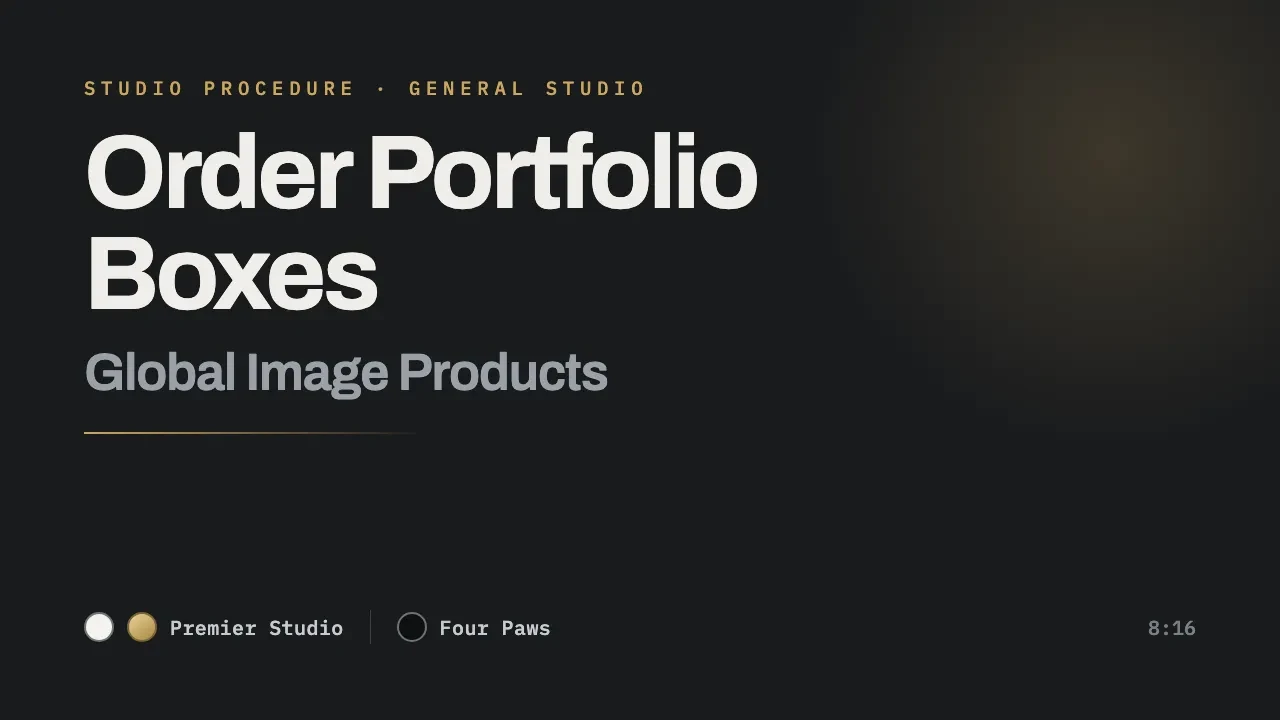 Order Portfolio Boxes lesson poster