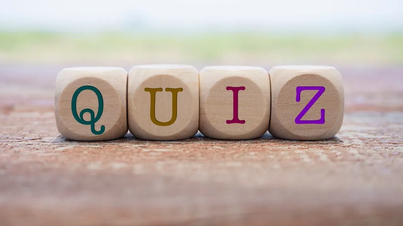 QUIZ - Module 1 lesson poster