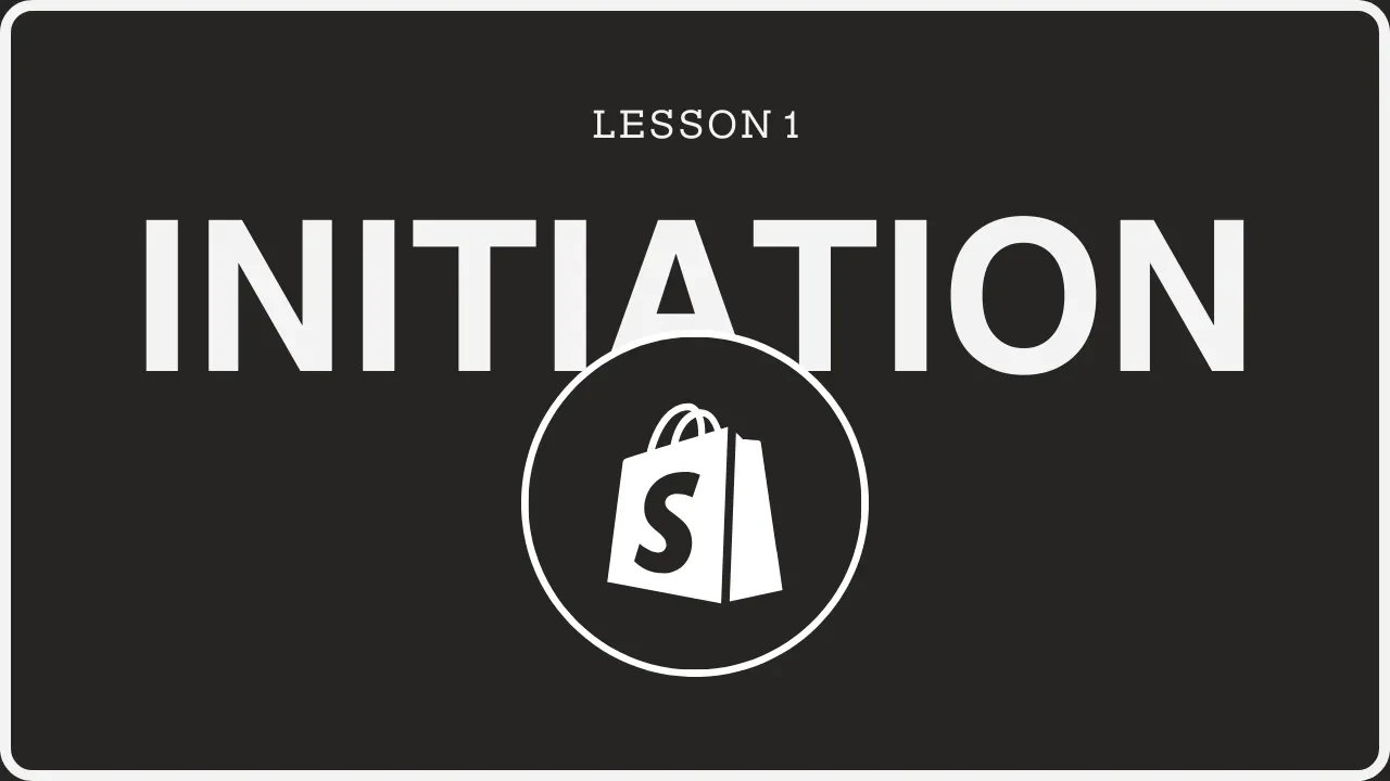 Initiation lesson poster