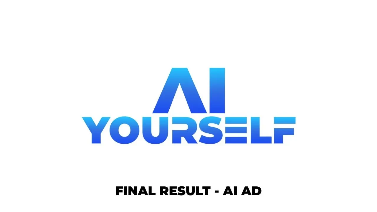 1.12 Final Result: One of our own Video Ads 100% AI Generated lesson poster