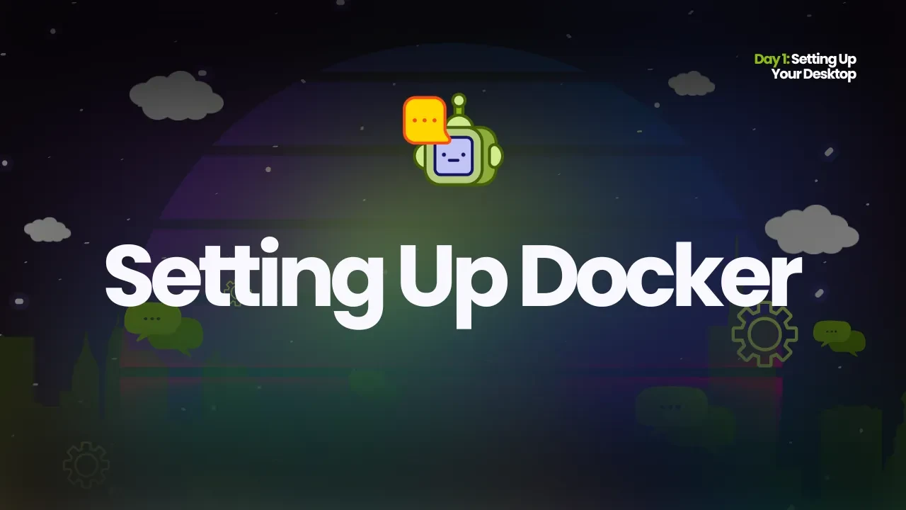 Setting Up Docker lesson poster