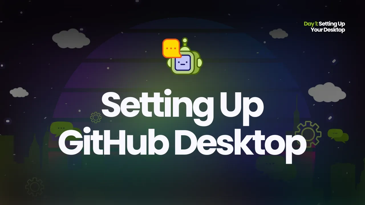 Setting Up Git Desktop lesson poster
