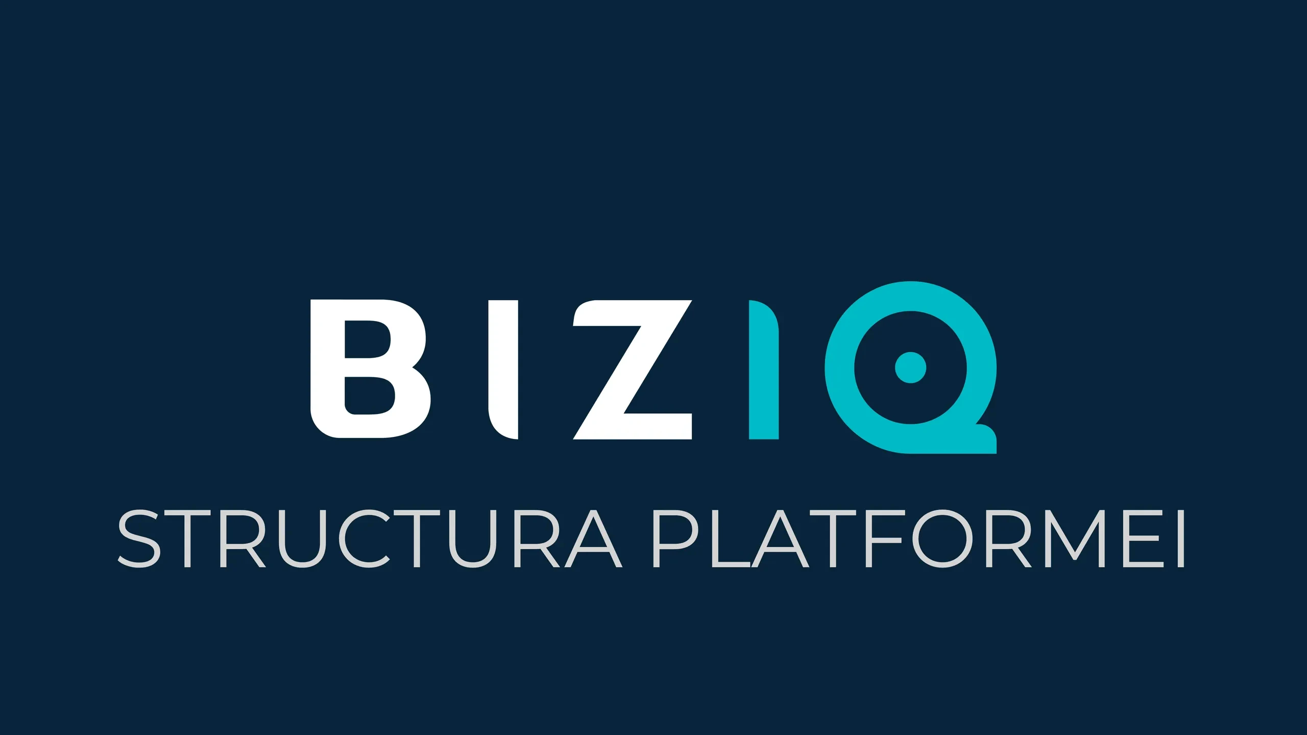 Structura platformei BIZIQ lesson poster