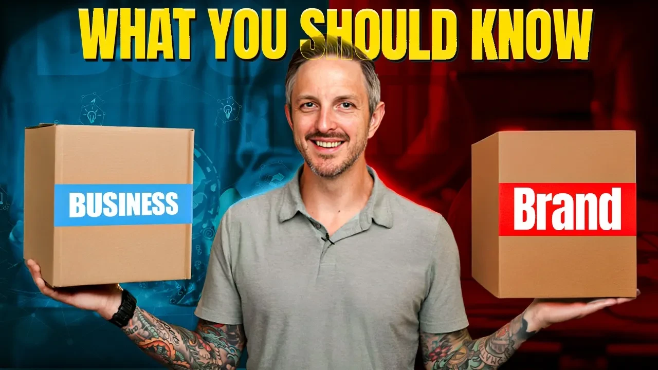 What Is The Difference Between A Business And A Brand? lesson poster