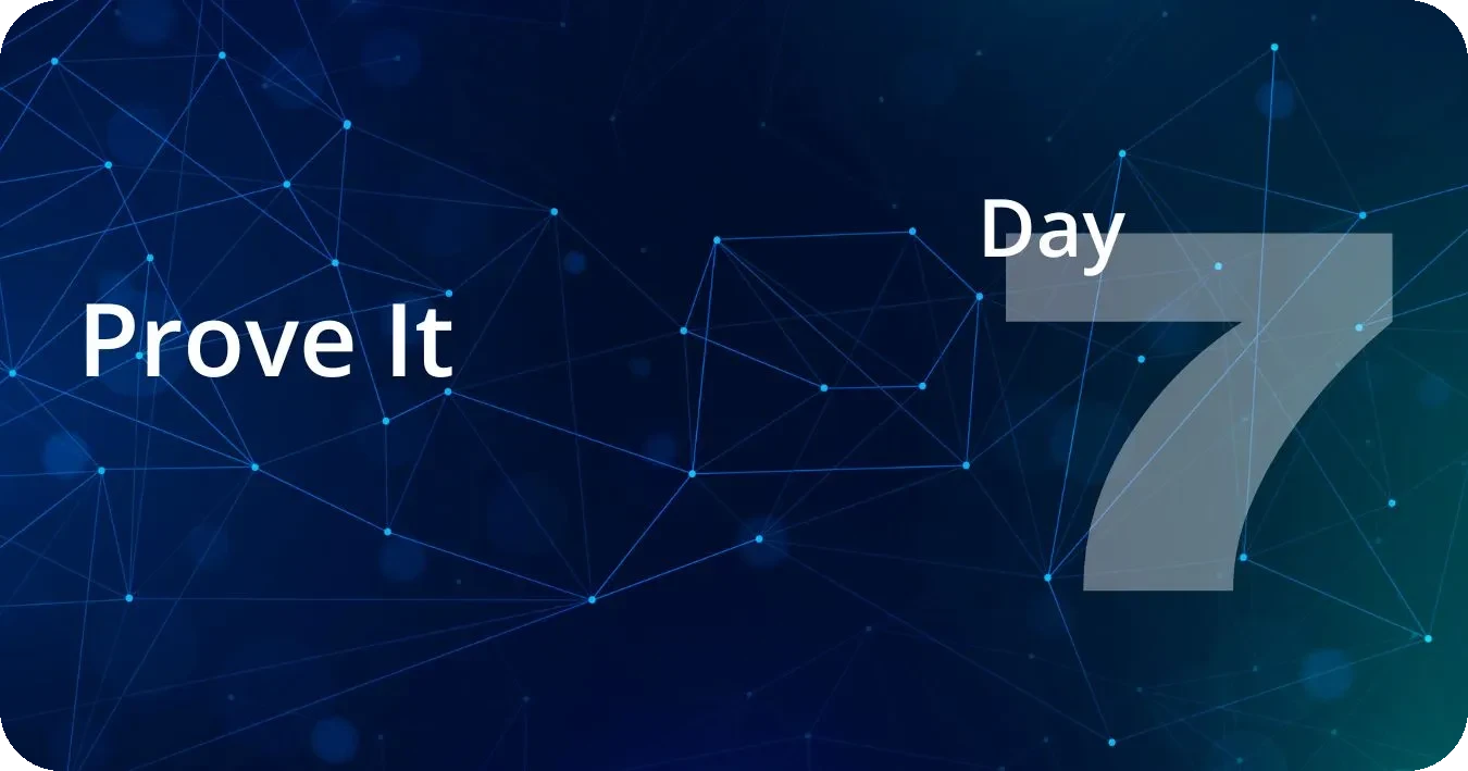 Day 7: Prove It lesson poster
