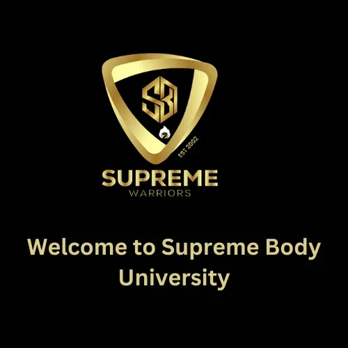 Welcome to Supreme Body University lesson poster