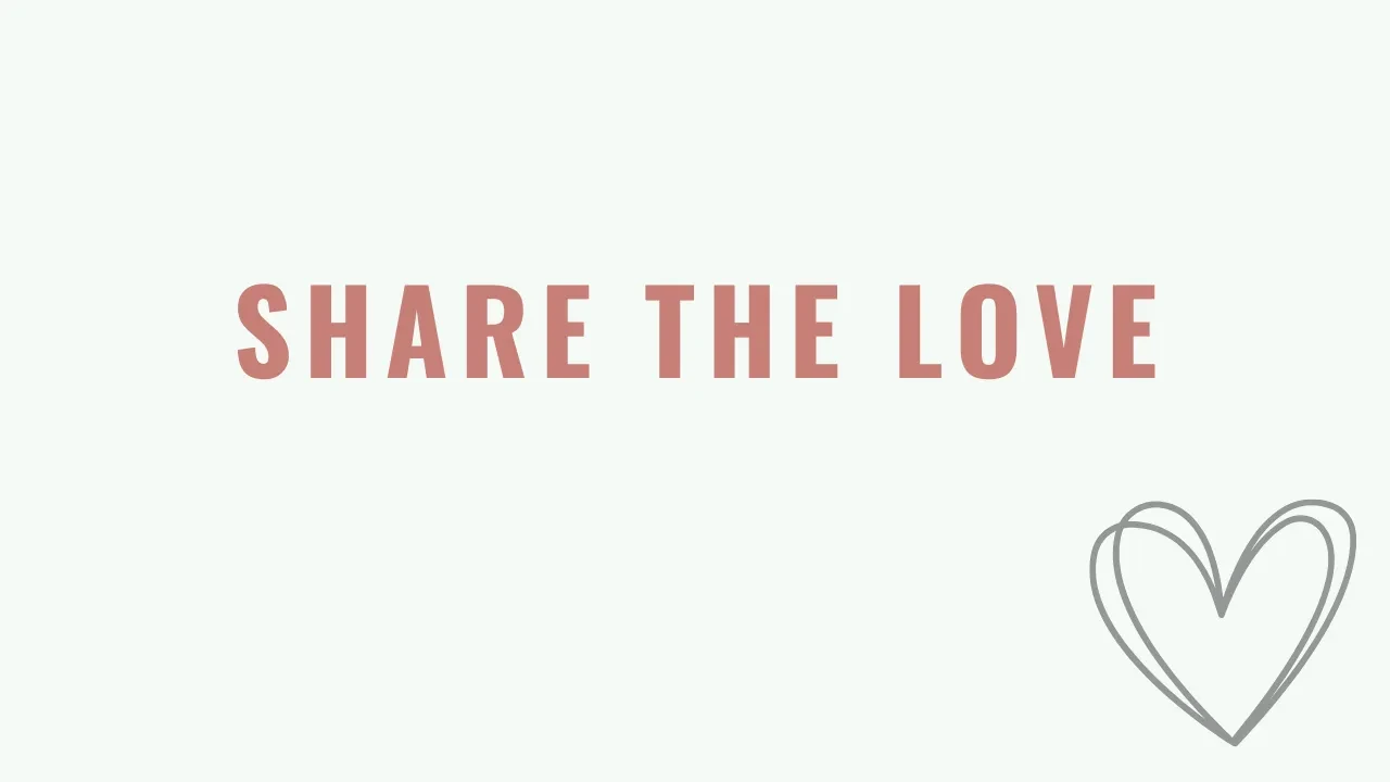 Share the Love lesson poster
