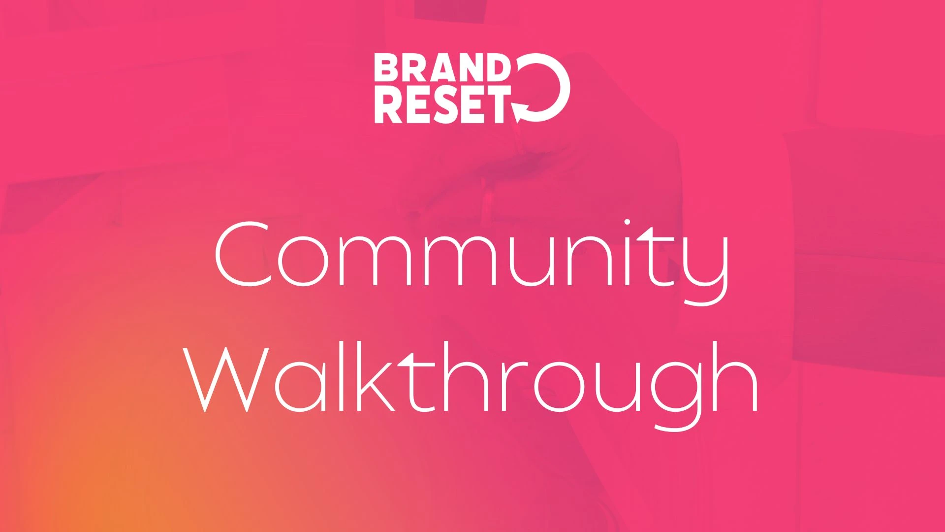 0.2 - Community Walkthrough: The Reset Cycle lesson poster
