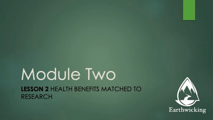 Module Two Lesson 2 Health Benefits Matched to Research lesson poster
