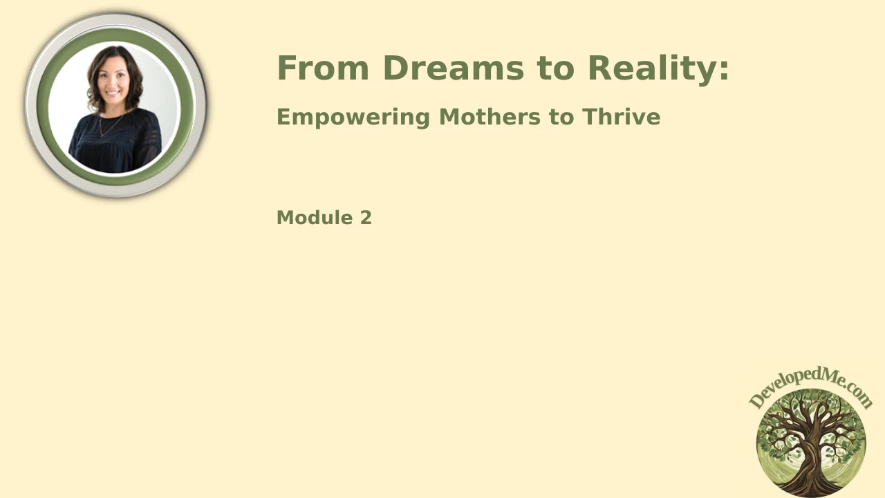 Module 2. Mindset Shifts and Goal Setting for Empowerment (20mins, plus activities) lesson poster