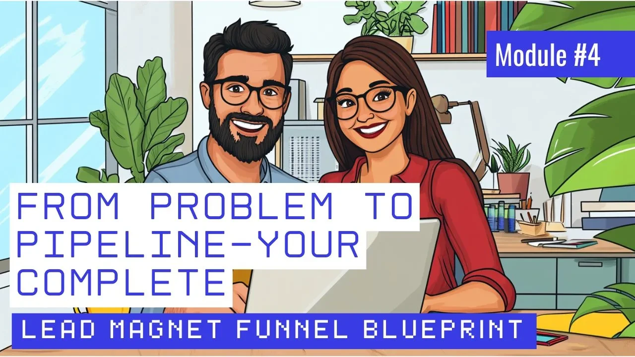 Module #4 — From Problem to Pipeline – Your Complete Lead Magnet Funnel Blueprint lesson poster