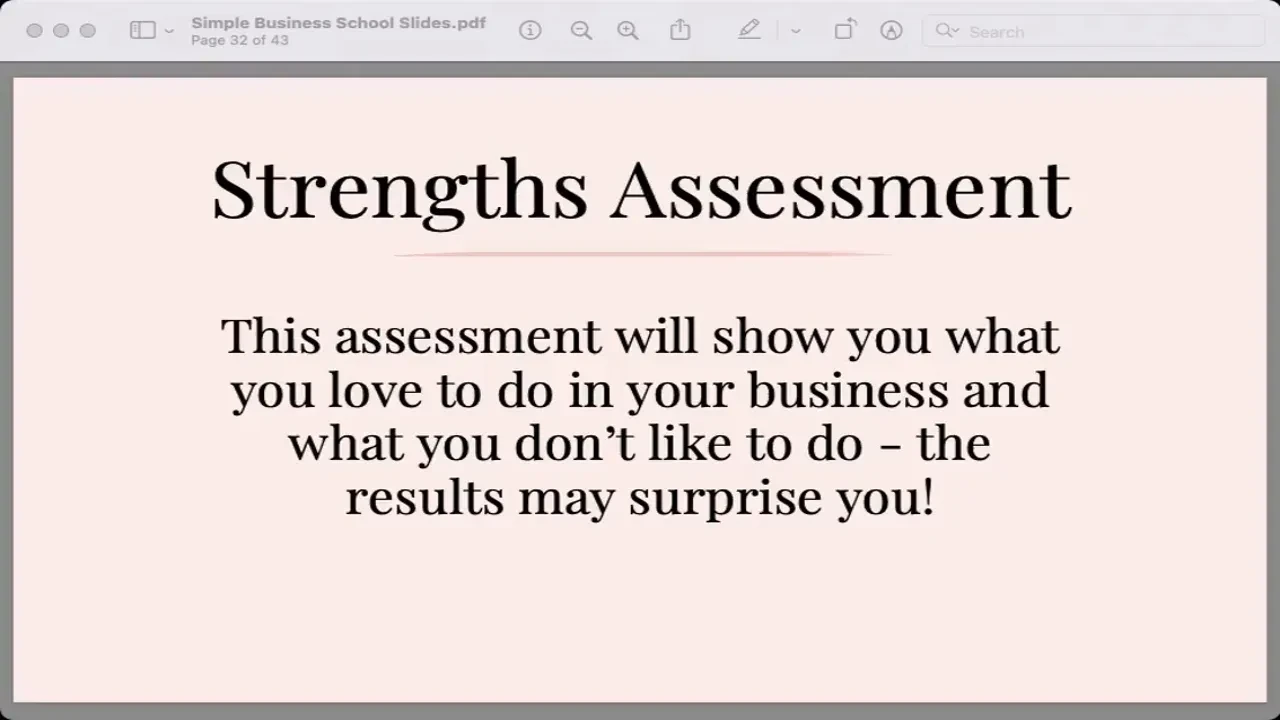 Step 2: Strengths Assessment lesson poster