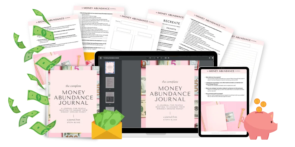 Money Abundance Journal lesson poster