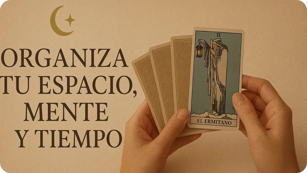 Organiza tu espacio, mente y tiempo lesson poster