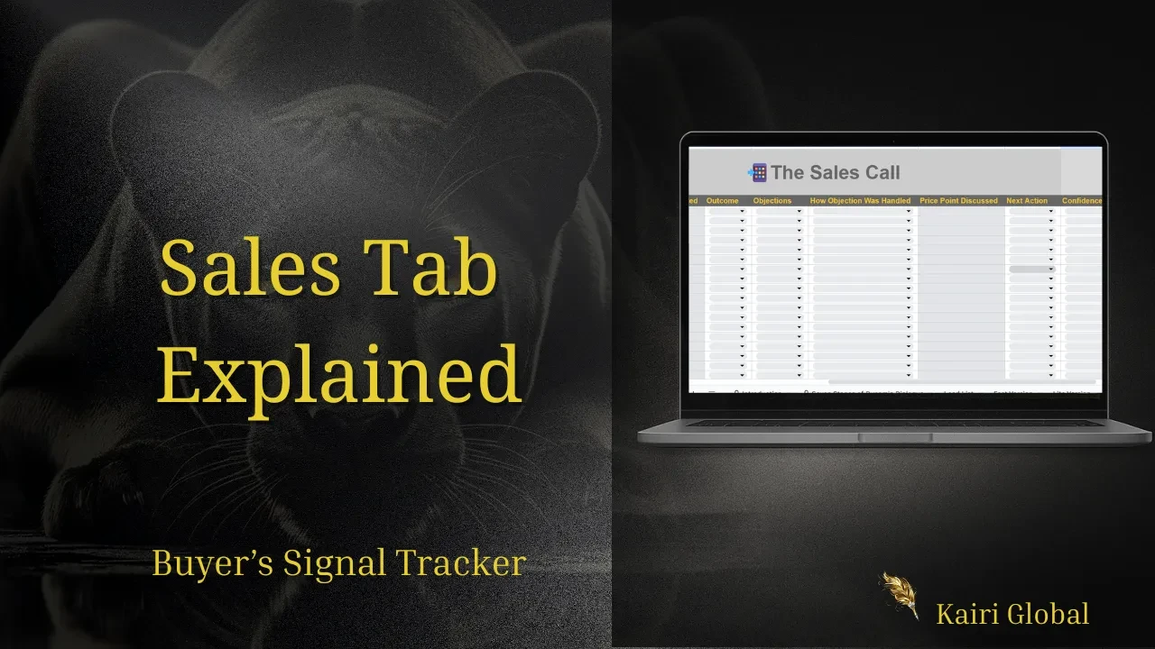 The Sales Tab lesson poster