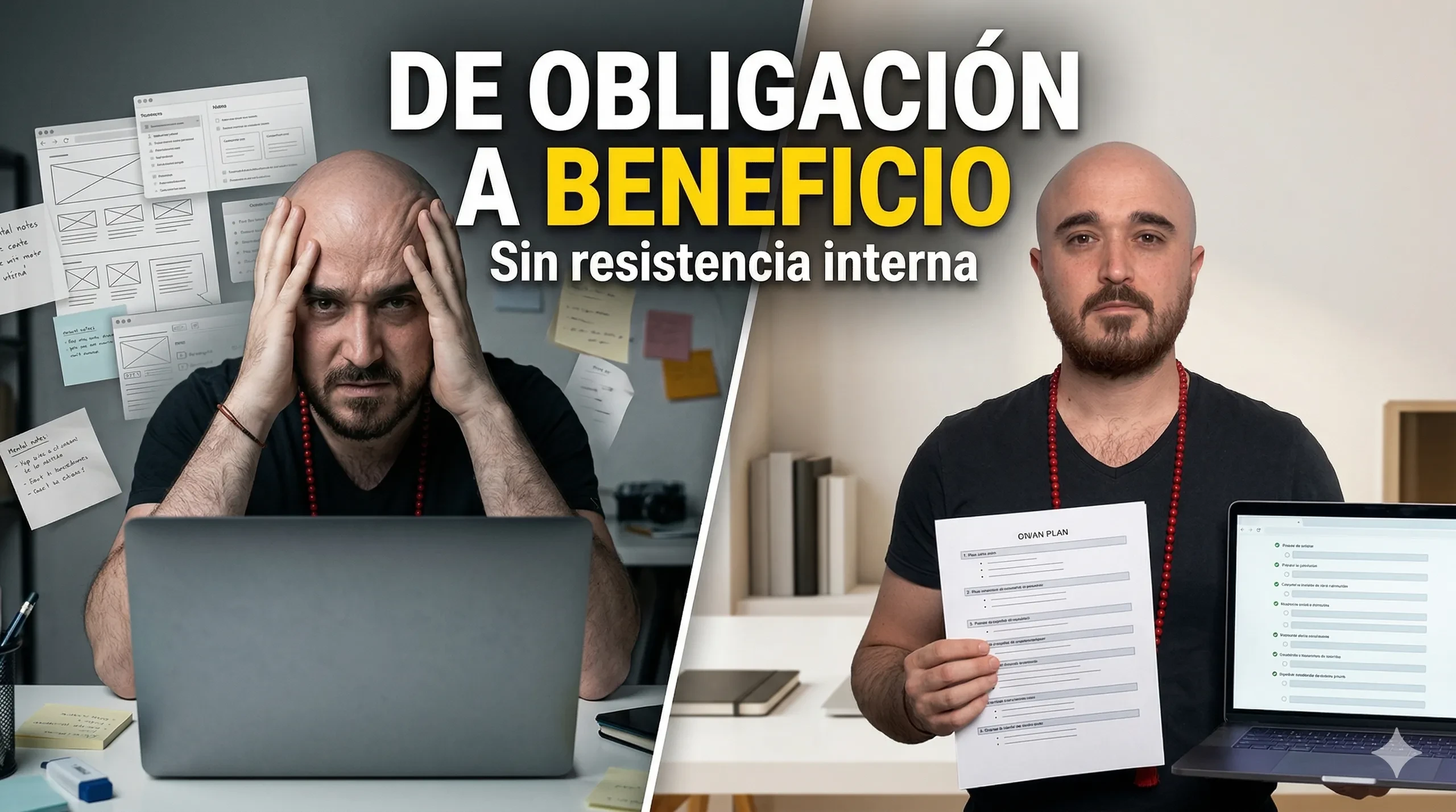 Cómo transformar una obligación en un beneficio | De “tengo que hacerlo” a “quiero y me conviene” lesson poster