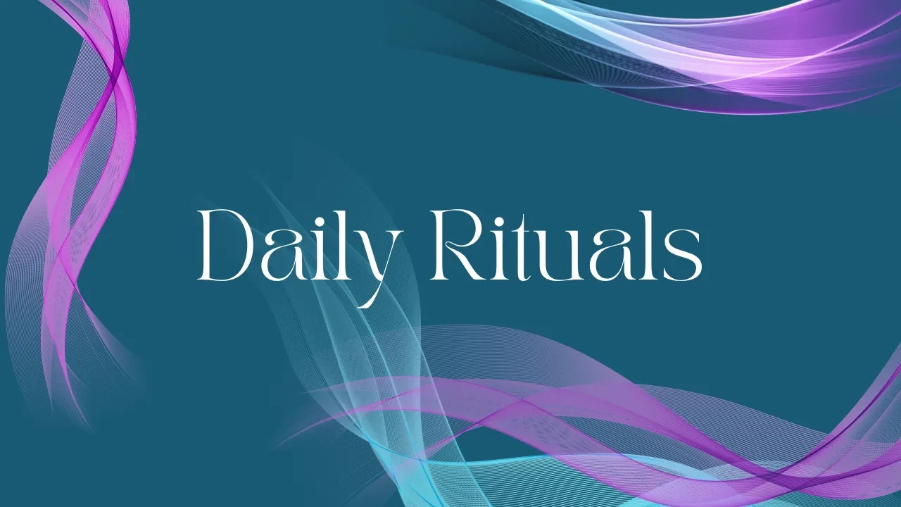Daily Rituals lesson poster
