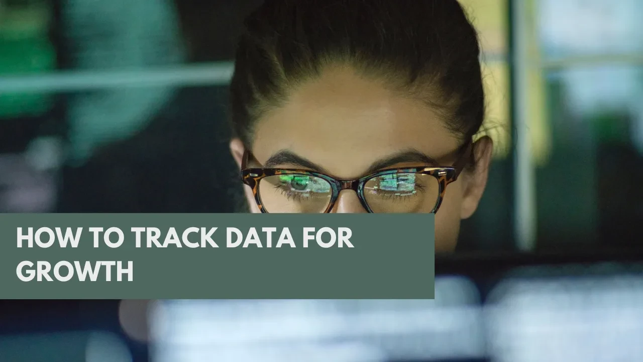 How to Track Data for Growth lesson poster
