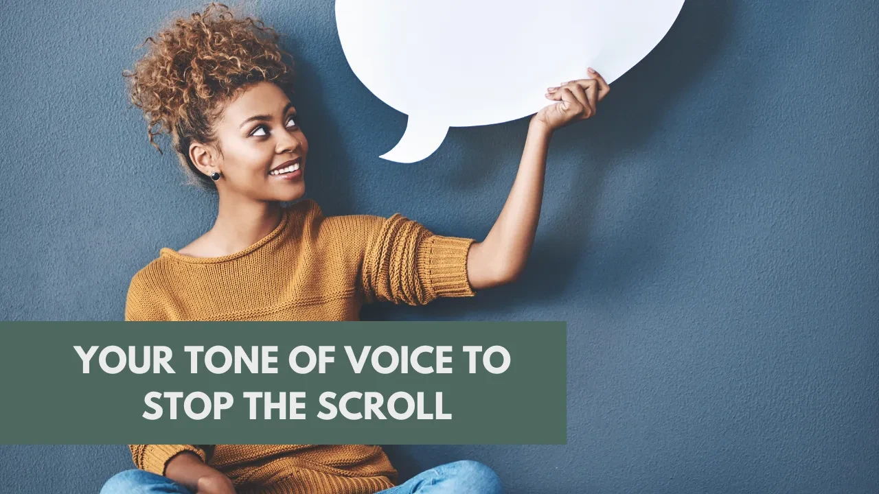 Your Tone of Voice to Stop the Scroll lesson poster