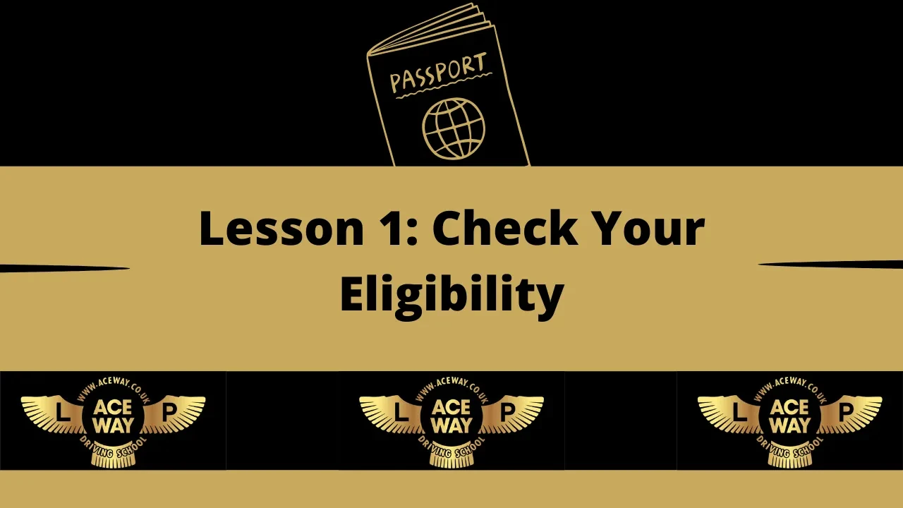 Lesson 1: Check Your Eligibility lesson poster