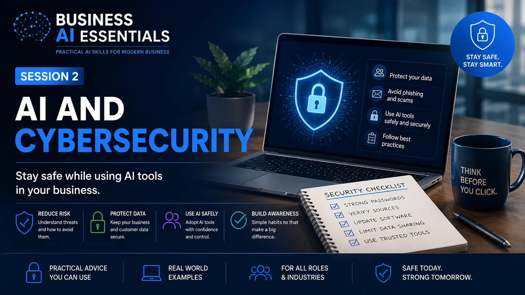 Lesson 2: AI for Cybersecurity Awareness lesson poster