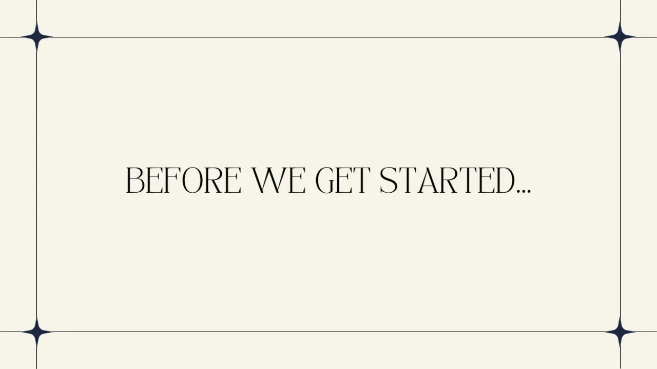 Before we get started... WATCH THIS! lesson poster