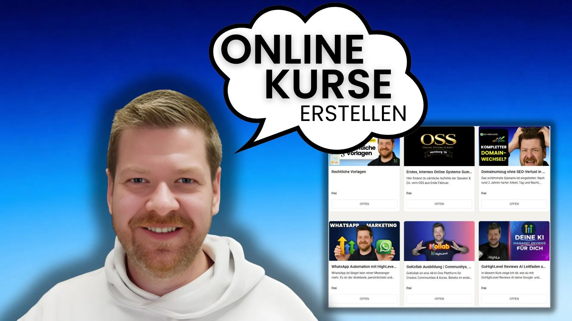 Online-Kurse mit HighLevel erstellen, hosten und verkaufen | Schritt-für-Schritt Anleitung für kostenlose und kostenpflichtige Kurse mit eigener Domain, Community-Integration und GoKollab Marketplace