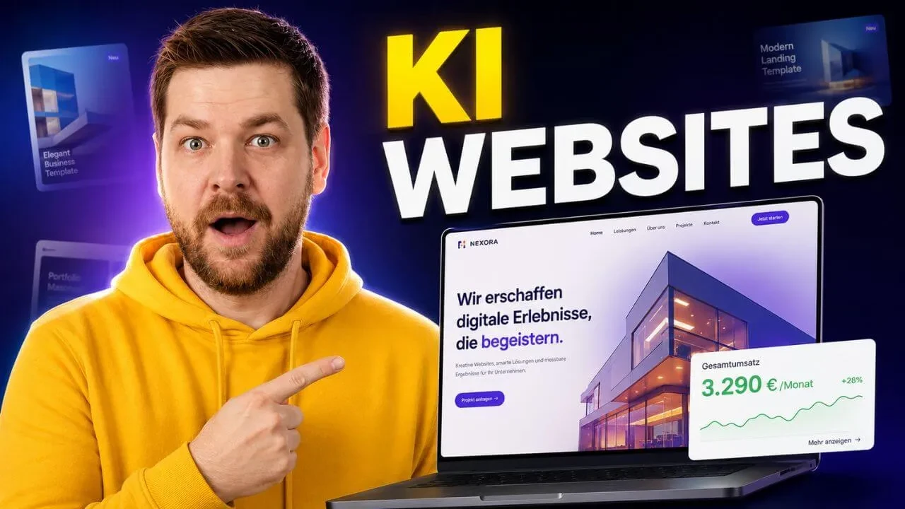 Schritt 3: KI erstellt die Website in Minuten lesson poster