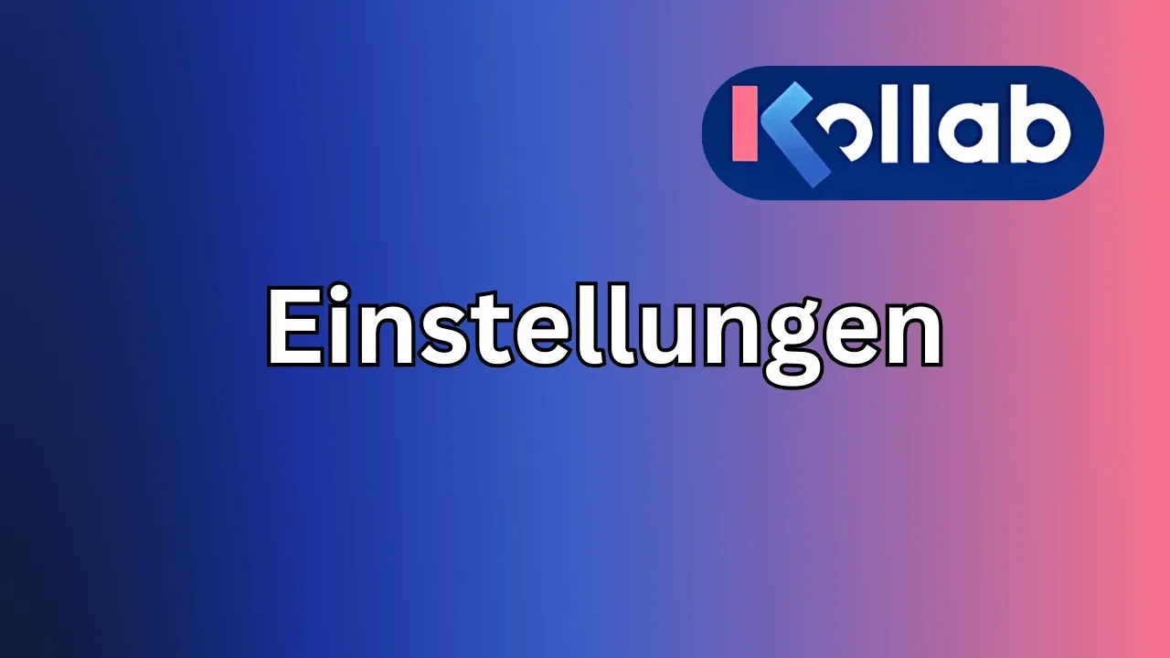Einstellungen lesson poster