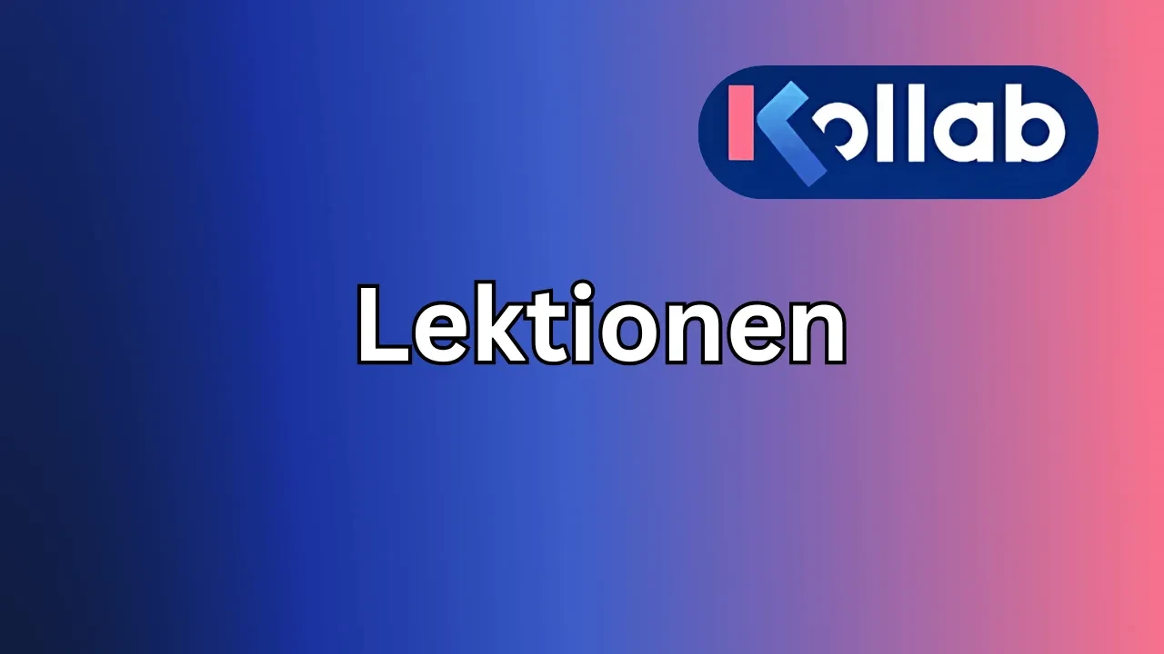 Lektionen einrichten lesson poster