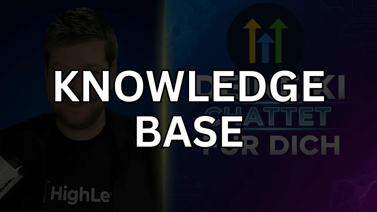 Erstelle eine Knowledge Base lesson poster