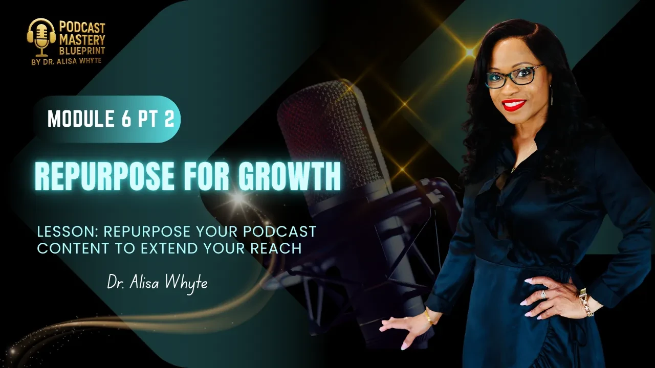 Module 6: Part 2 - Repurpose For Growth lesson poster