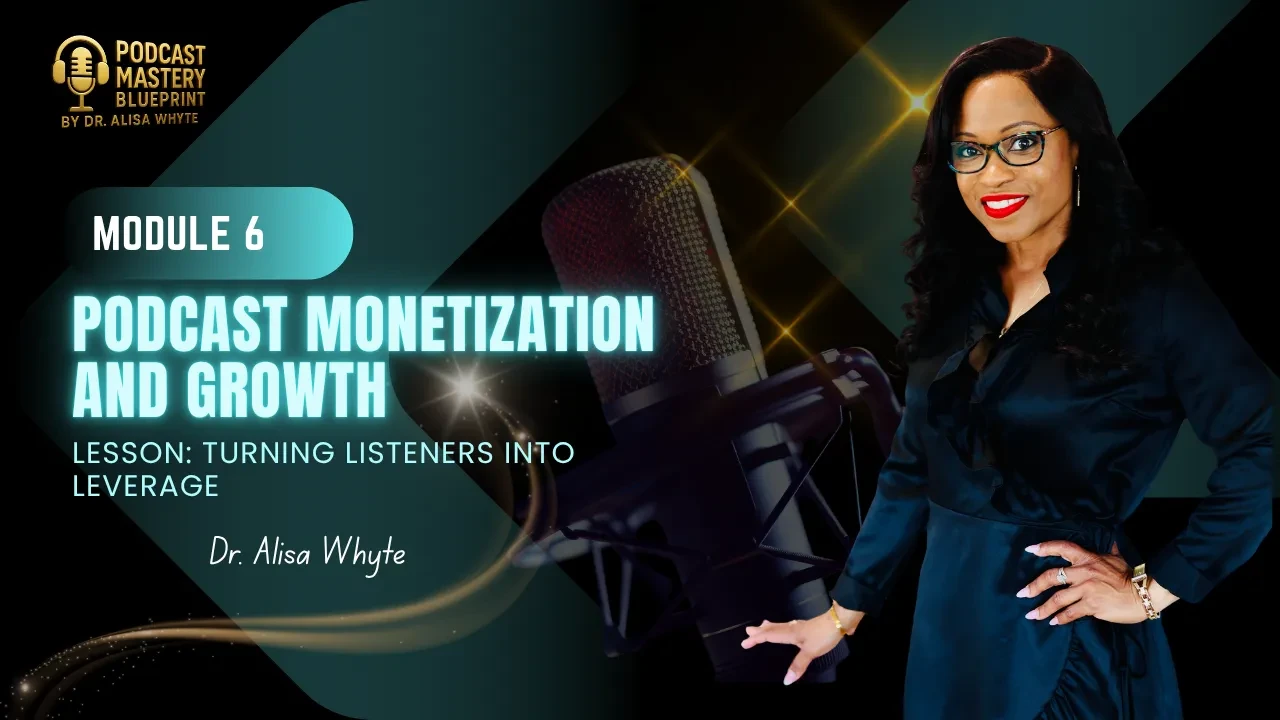 Module 6: Podcast Monetization and Growth - Turning Listeners into Leverage lesson poster