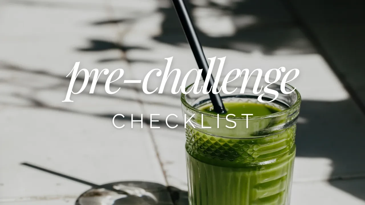 Your Pre-Challenge Checklist lesson poster