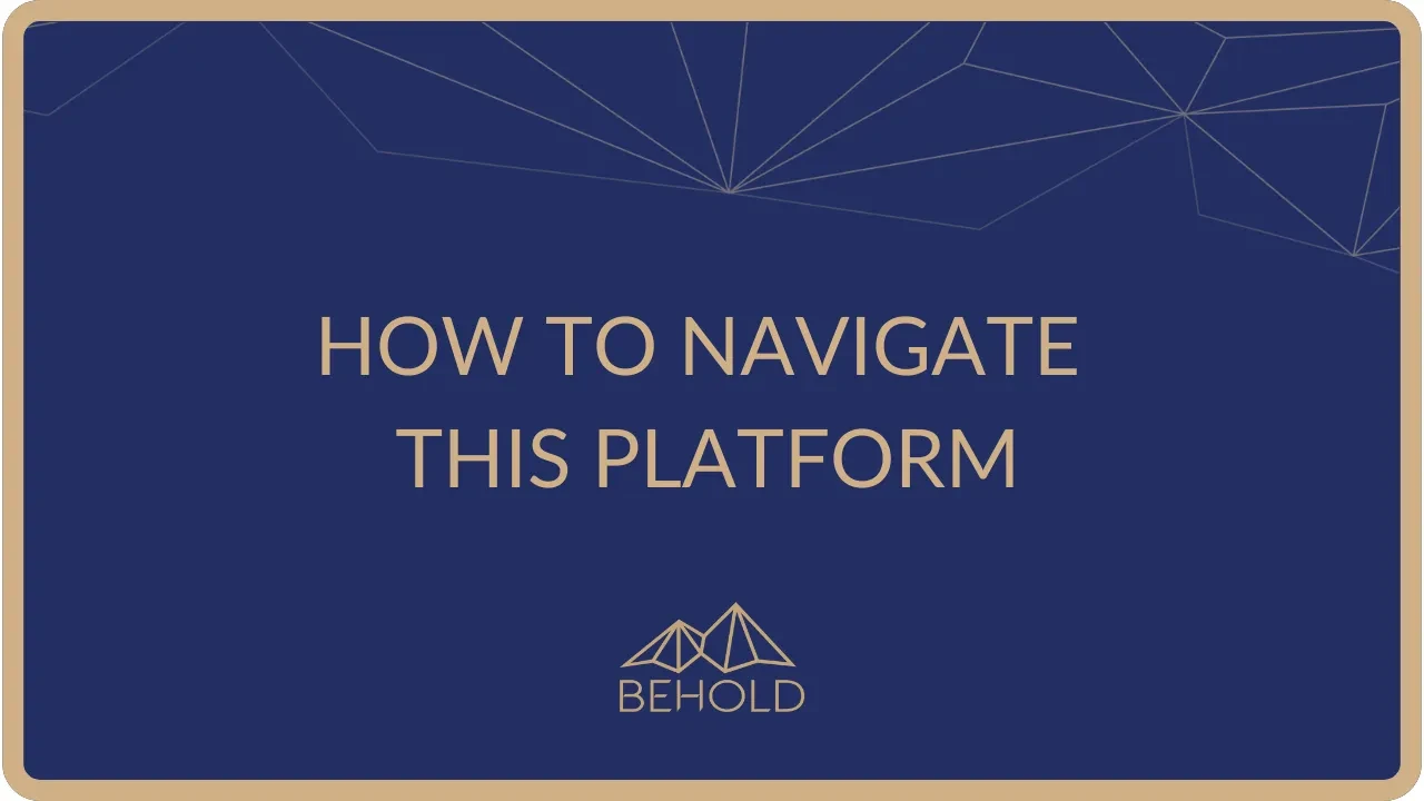 How to Navigate This Platform lesson poster