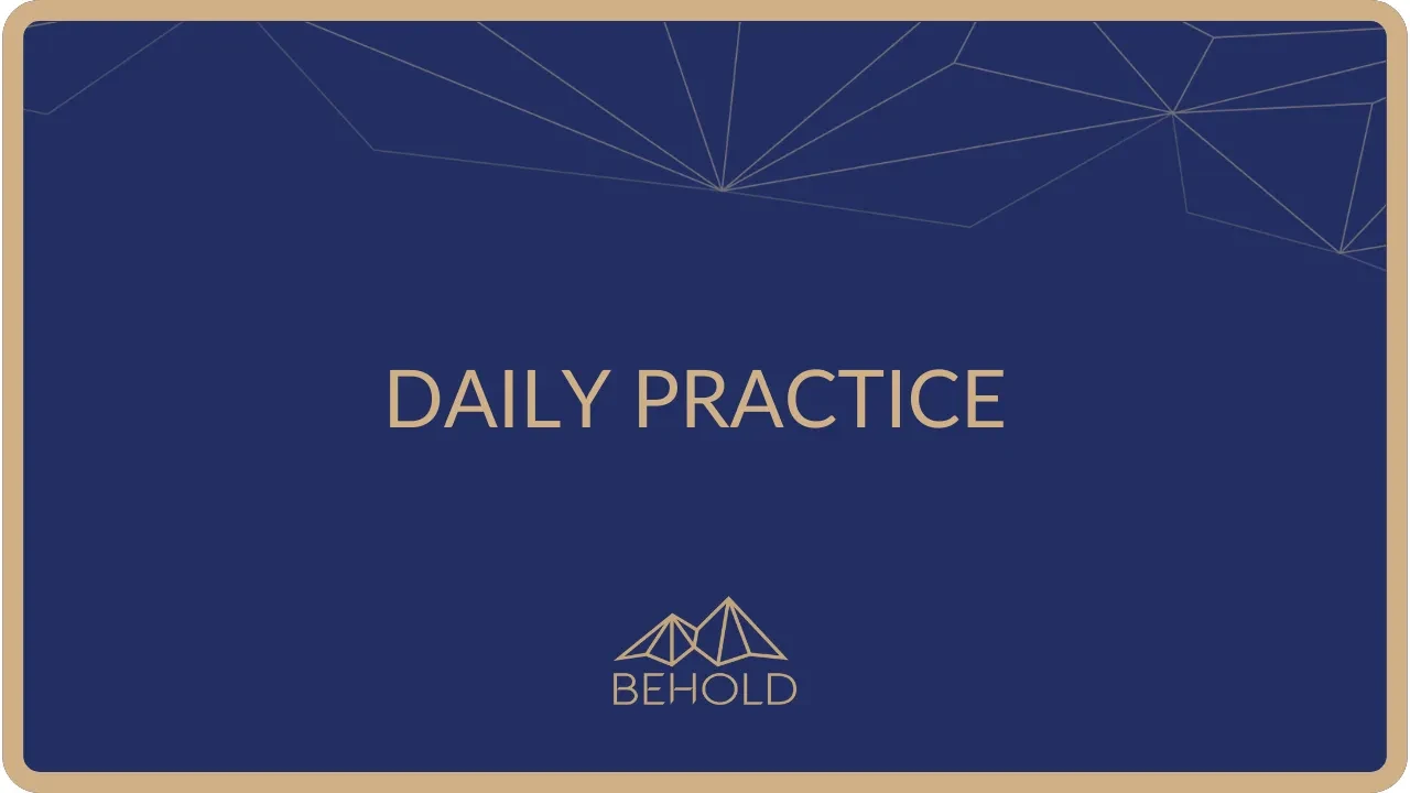 Daily Practice & Nourishment lesson poster