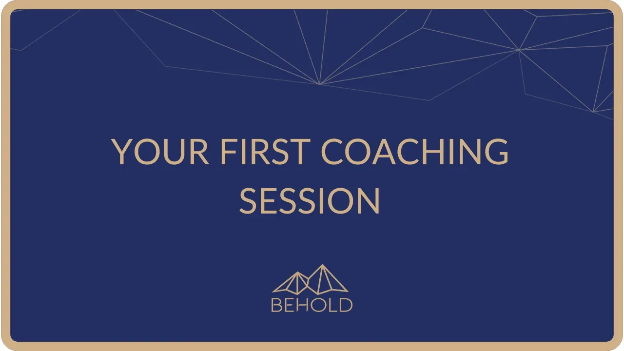 Your First Coaching Session lesson poster