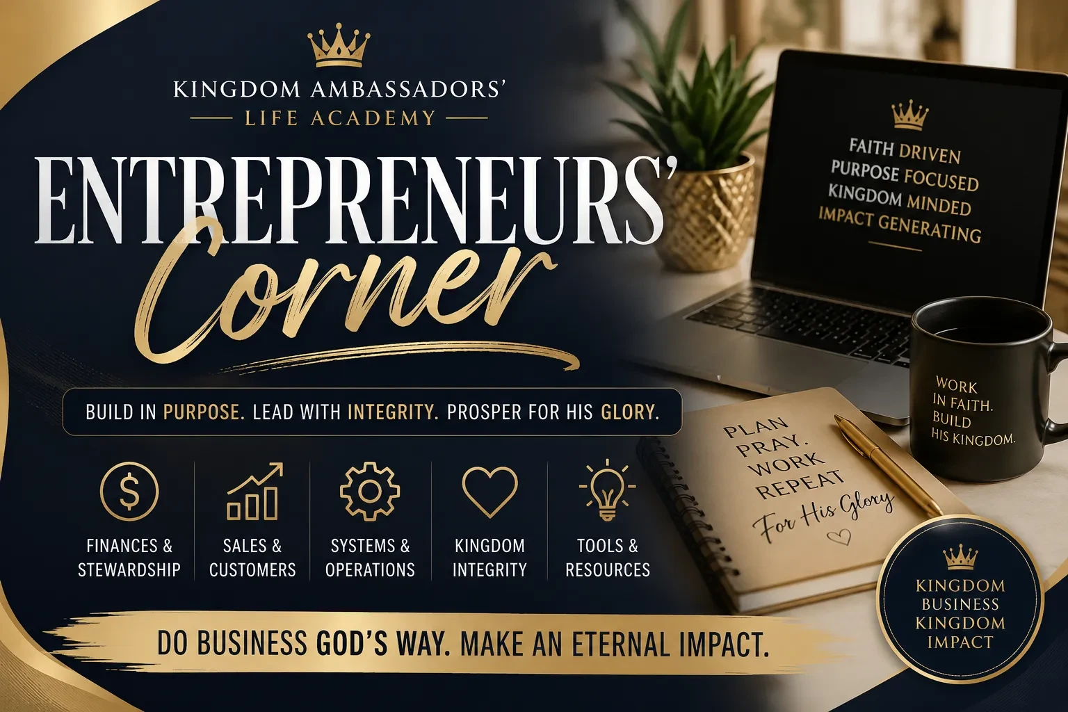 Welcome to the Entrepreneur's Corner lesson poster