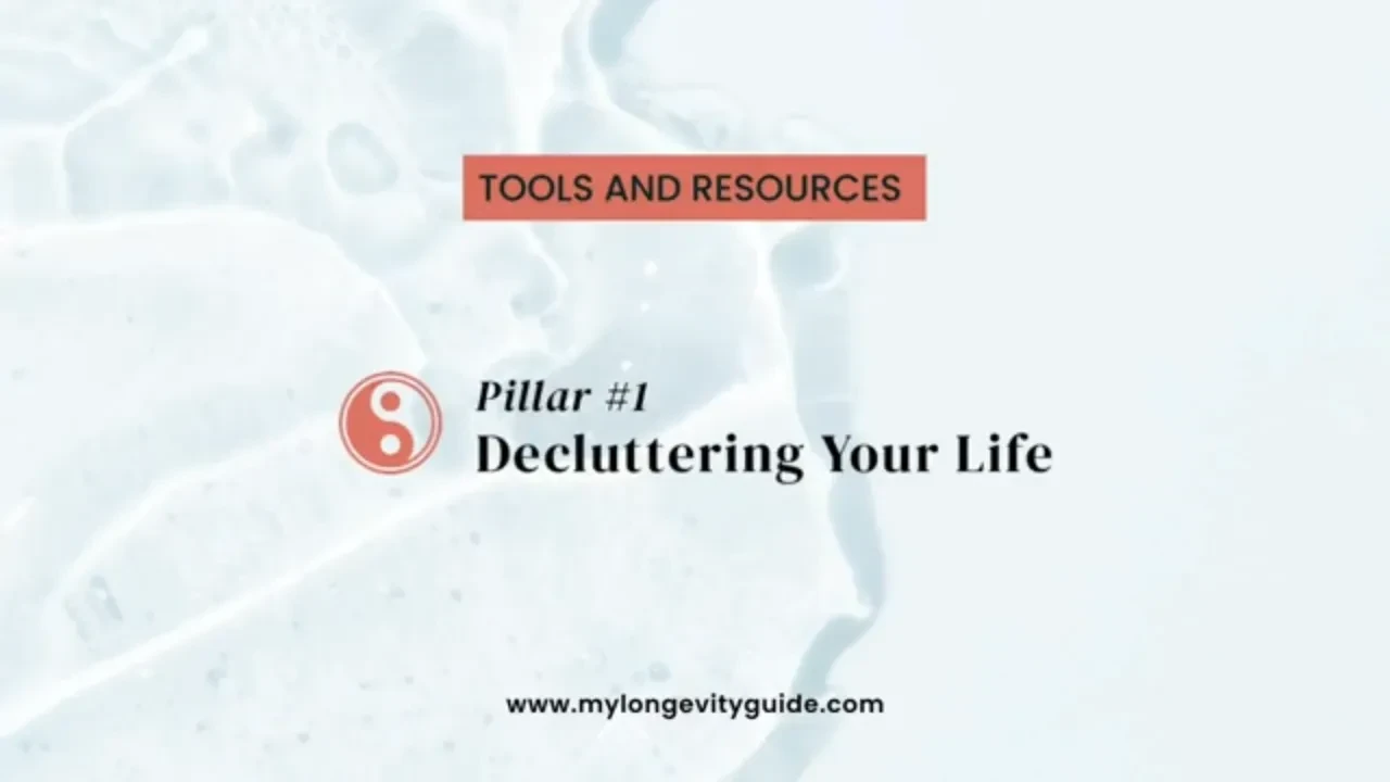 Decluttering Tools & Resources 1-2 lesson poster