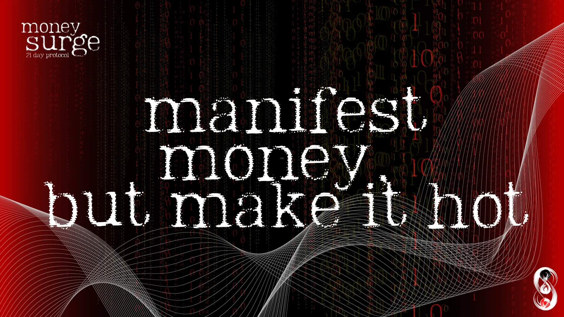 Manifest money, but make it hot lesson poster