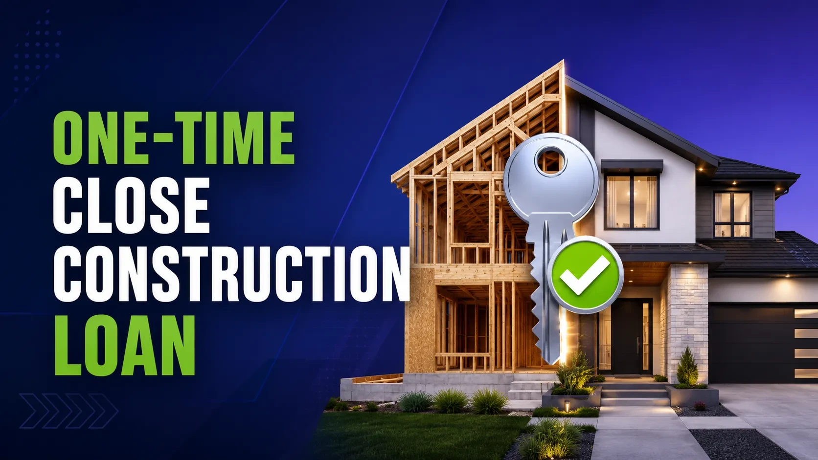 One-Time Close Construction Loan lesson poster