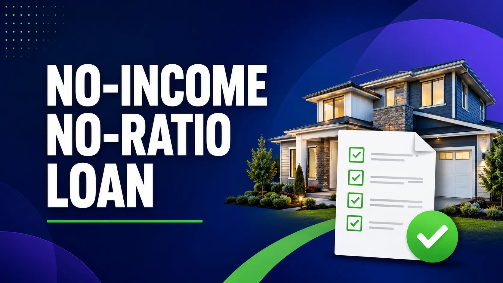 No-Income No-Ratio Loan lesson poster