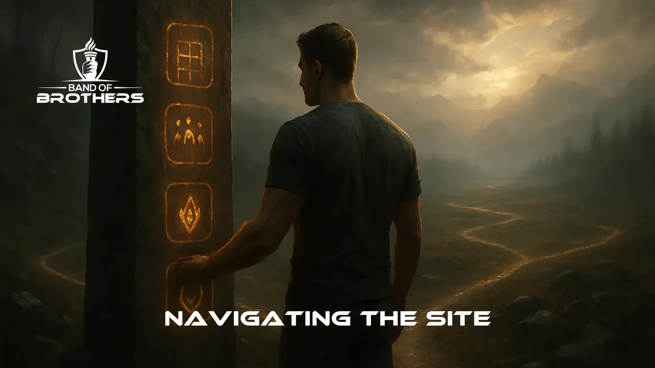 Navigating The Site lesson poster