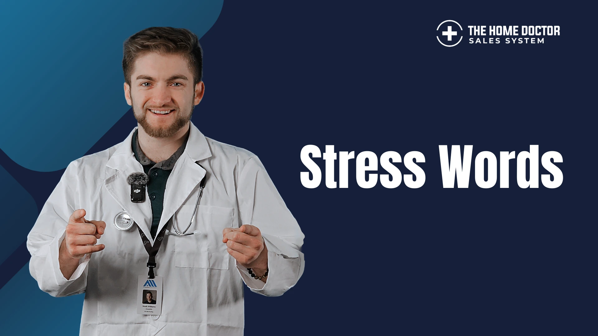 Stress Words lesson poster