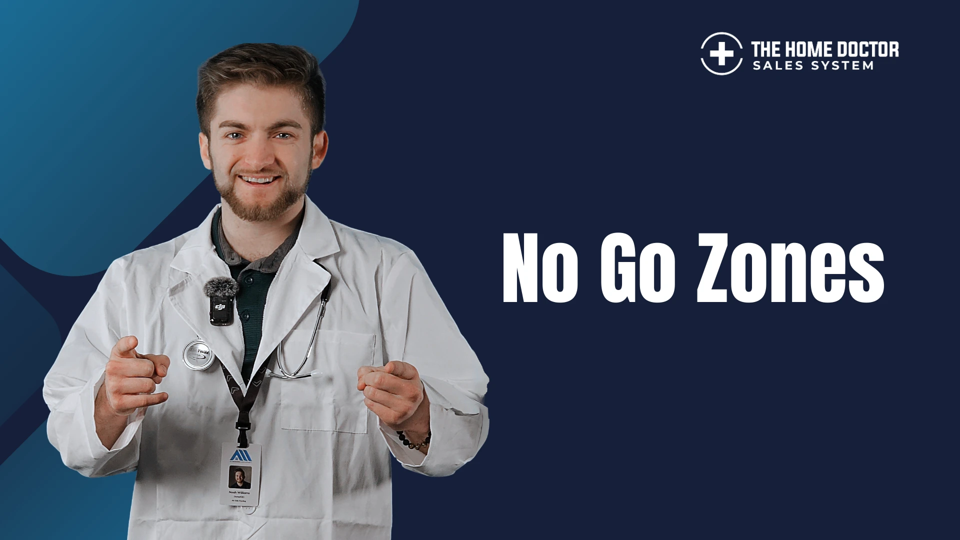 No Go Zones lesson poster