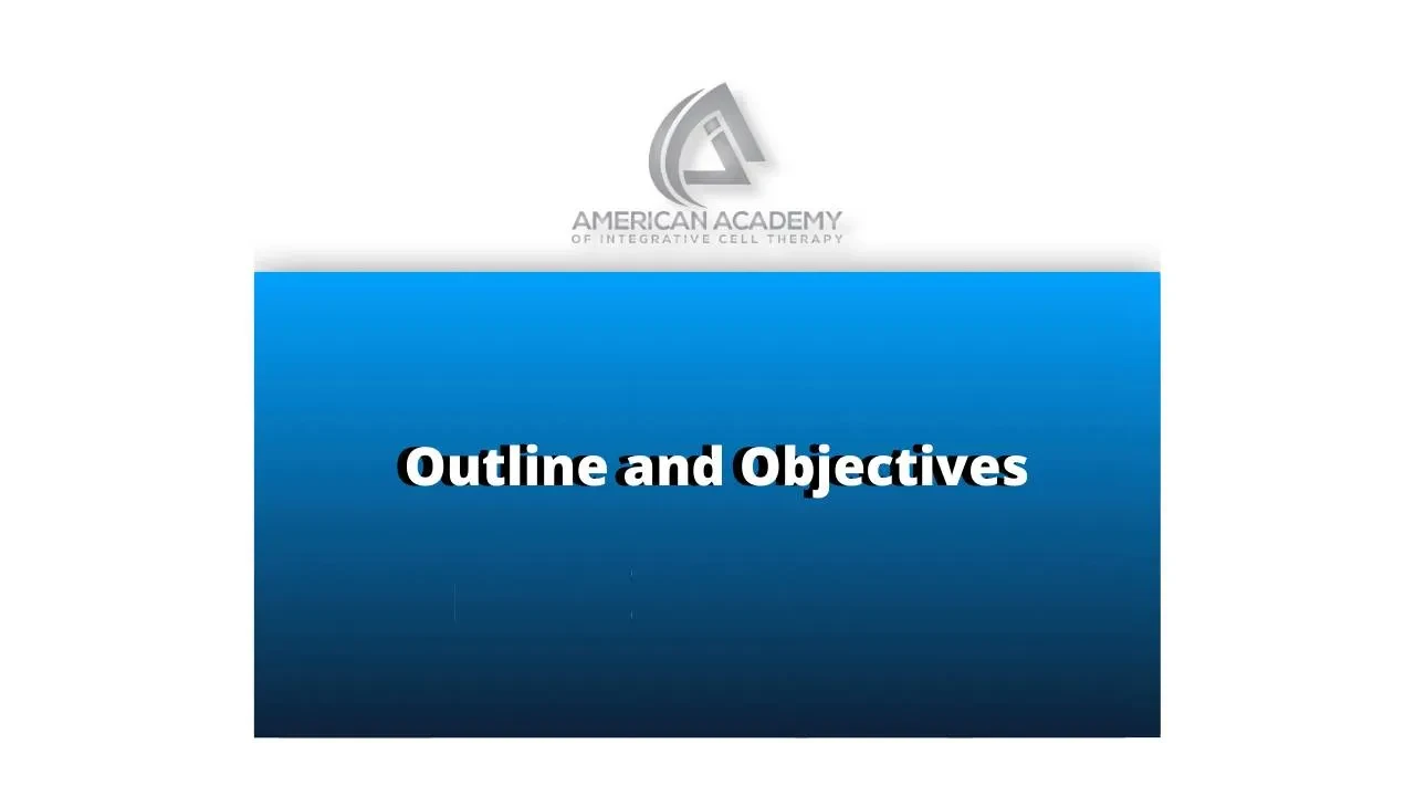 Outline and Objectives lesson poster
