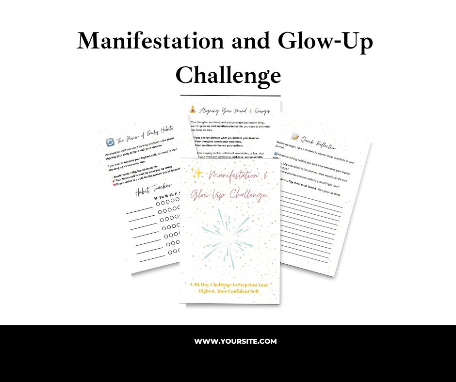 Manifestation & Glow-Up Challenge lesson poster
